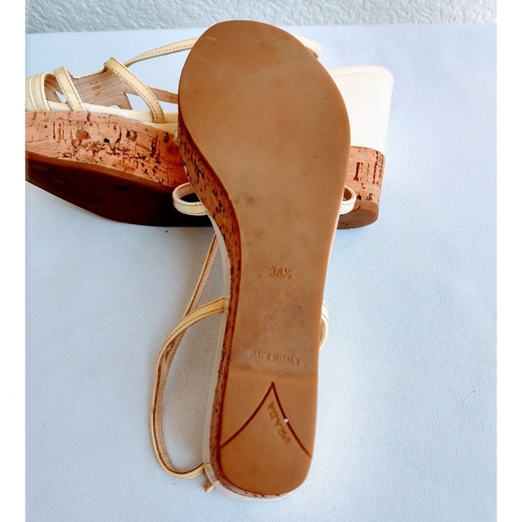 Prada Patent Leather Wedge Sandal Size 8.5 - Picture 6 of 7